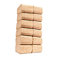 AMOS 12 Pack Dry Wood Briquettes 10kg