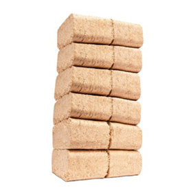 AMOS 12 Pack Dry Wood Briquettes 10kg