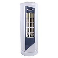 AMOS 14" Oscillating 3 Speed Tower Fan Compact Portable Free-Standing Electric Home Office Air Cooling