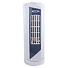 AMOS 14" Oscillating 3 Speed Tower Fan Compact Portable Free-Standing Electric Home Office Air Cooling