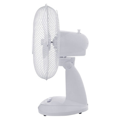 AMOS 16" Oscillating  3 Speed Desktop Table Fan Portable Adjustable Electric Tilting Air Cooling Home Office Fan