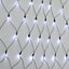 AMOS 180 LED Battery Powered Christmas Net Lights Cool White with Memory Function Timer