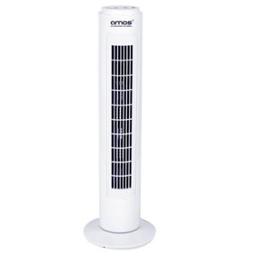 AMOS 29" Oscillating Tower Fan 3 Speed 2H Timer Free-Standing Electric Home Office Air Cooling