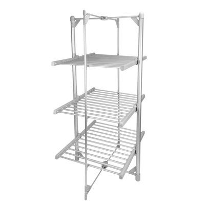 AMOS 3-Tier Heated Electric Foldable 36 Rail Clothes Airer With Cover