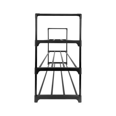 AMOS 3-tier Shoe Rack Organiser - Black