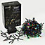AMOS 300 LED Battery Powered Christmas Cluster Lights Multicoloured with Memory Function Timer