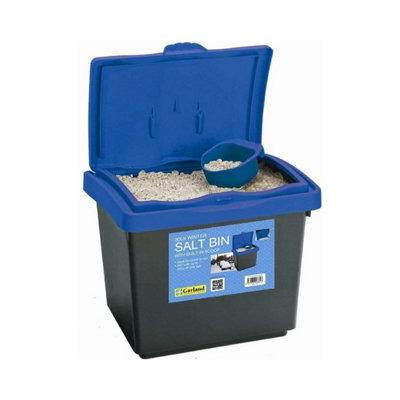 AMOS 30L Rock Salt Grit Storage Bin with Scoop