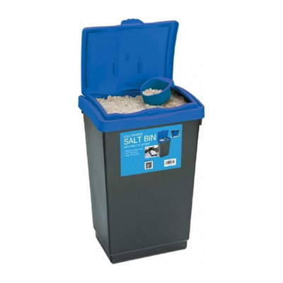 AMOS 47L Rock Salt Grit Storage Bin with Scoop DIY at B&Q