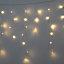 AMOS 720  Warm White LED Christmas Icicle Lights Snow Effect with Memory Function Timer