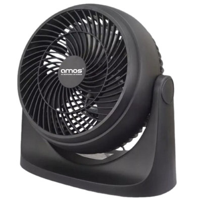 AMOS 8" Turbo Cooling Desk Fan 3 Speed Setting 90 Degree Head Tilt