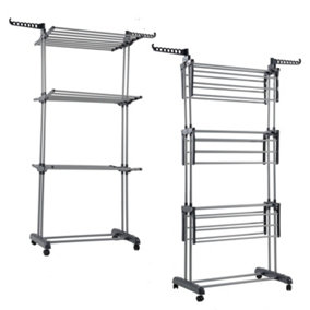 Glamhaus Digital Electric Clothes Airer Heated Drying Rack 4tier