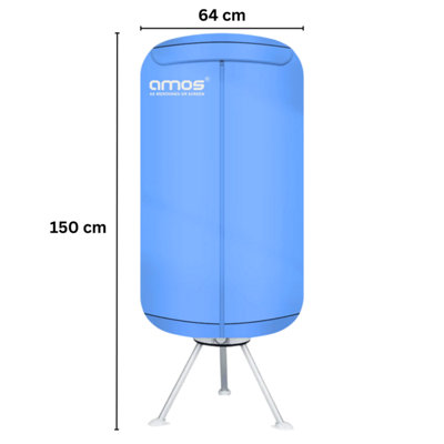 Electric Clothes Dryer Extra Tall 1200W Large Capacity 15kg Energy-Efficient Indoor Wet Laundry Warm Air Drying Wardrobe