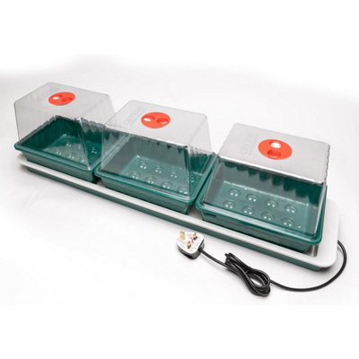 AMOS Eezy Grow Trio Electric Heated Propagator