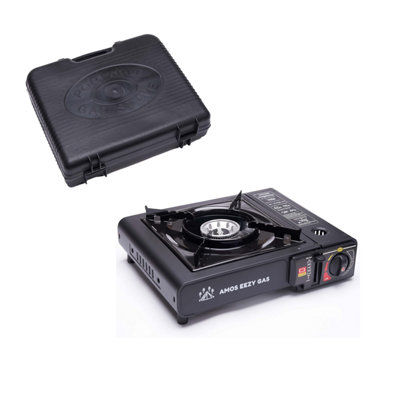 AMOS Gas Camping Stove Portable with Carrier Case DIY at B&Q
