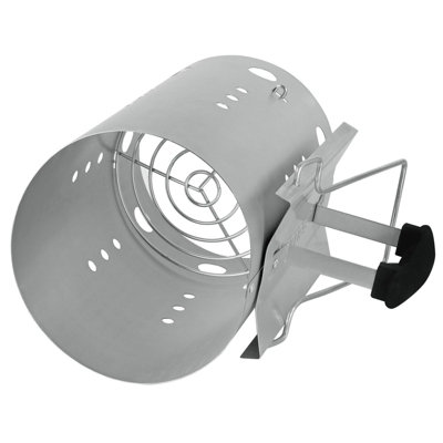 AMOS Large Steel Chimney Starter with Handle