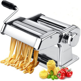 AMOS Pasta Machine 3 in 1 Pasta, Lasagne, Spaghetti, Tagliatelle, Heavy Duty Stainless Steel