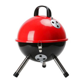 AMOS Portable 12" Charcoal Barbeques Grill - Red