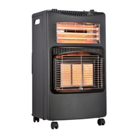 AMOS Portable Foldable Calor Gas & Electric Heater with Wheels