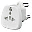AMOS Universal UK USA EU AU to 3 Pin South Africa Travel Plug Adaptor Adapter - White
