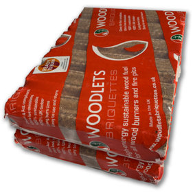 AMOS Woodlets Premium-Grade Briquettes - Pack of 6
