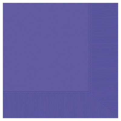 Amscan 2 Ply Napkins (Pack of 16) Purple (One Size)