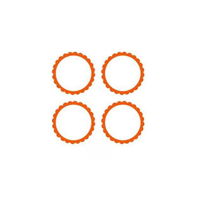 Amscan Candy Buffet Scalloped Labels (Pack of 20) Orange (One Size)