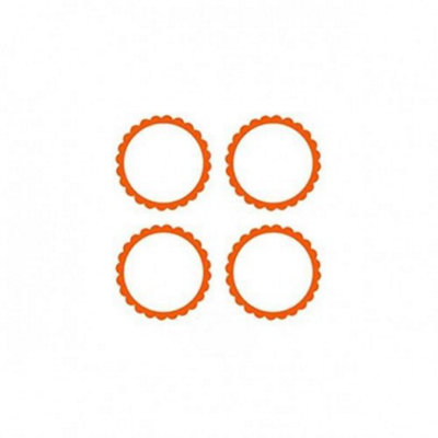 Amscan Candy Buffet Scalloped Labels (Pack of 20) Orange (One Size)