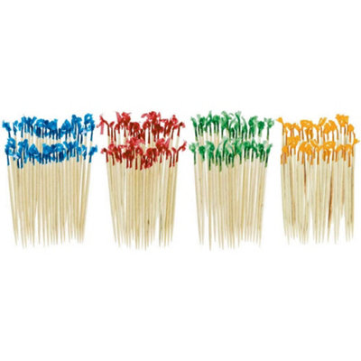 Amscan Cellophane Cocktail Sticks (Pack of 30) Multicoloured (One Size)