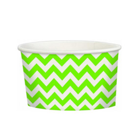 Amscan Chevron Treat Cup (Pack of 20) Kiwi Green/White (One Size)