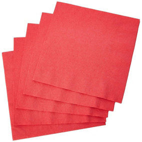 Amscan Disposable Napkins (Pack Of 20) Red (One Size)