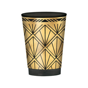 Amscan Hollywood Plastic Tumbler (Pack of 20) Gold/Black (One Size)
