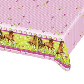 Amscan Horse Party Table Cover Pink (One Size)
