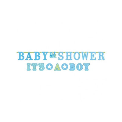 Amscan Its A Boy Baby Shower Bunting Blue/Green (One Size)