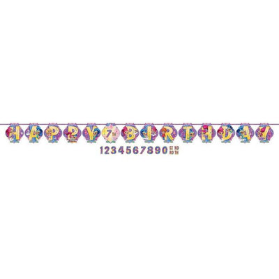 Amscan Striscione Per Feste – BANDIERA SCRITTA JUMBO SPARKLE CELESTE – Decorazioni Per Compleanni E Eventi