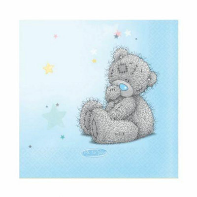 Amscan Me To You Party Napkins (Pack of 16) Blue/Grey (One Size)