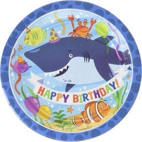 Amscan Ocean Buddies Paper Party Plates (Pack of 8) Multicoloured (One Size)