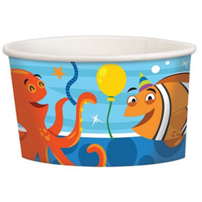 Amscan Ocean Buddies Paper Treat Cup (Pack of 8) Multicoloured (One Size)