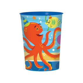 Amscan Ocean Buddies Plastic Sea Creatures Birthday Party Cup Multicoloured (One Size)