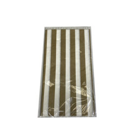 Amscan Paper Contrast Striped Anniversary Party Table Cover Gold/White (One Size)