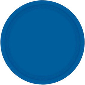 Amscan Paper Dessert Plate (Pack of 8) Bright Blue (One Size)