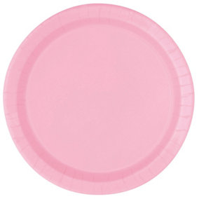 Amscan Paper Dessert Plate (Pack of 8) Pink (One Size)