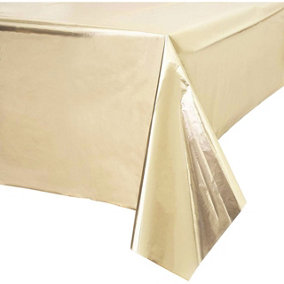 Amscan Paper Metallic Party Table Cover Gold (One Size)