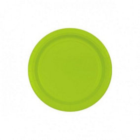 Amscan Paper Plain Disposable Plates (Pack of 8) Kiwi Green (One Size)
