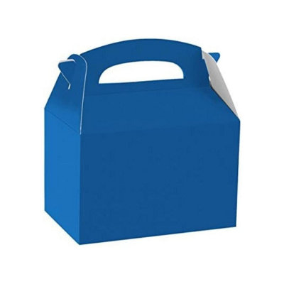 Amscan Paper Plain Gable Boxes Royal Blue (One Size)