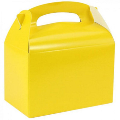 Amscan Paper Plain Gable Boxes Yellow (One Size)