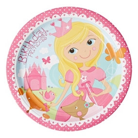 Amscan Paper Princess Party Plates (Pack of 8) Multicoloured (One Size)