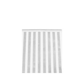 Amscan Paper Striped 25th Anniversary Party Table Cover Silver/White (One Size)