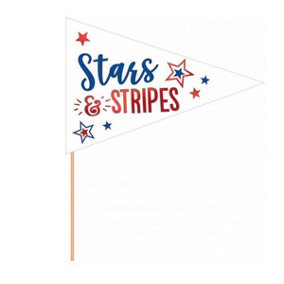 Amscan Patriotic Pennant Cake Decoration Multicoloured (One Size)