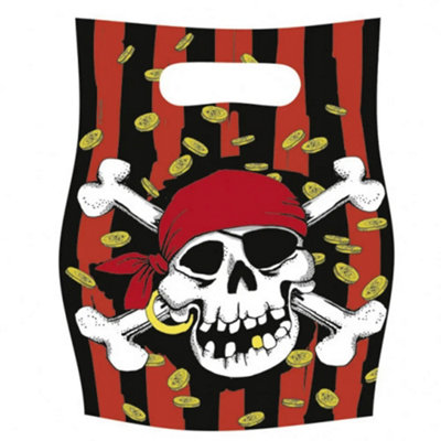 Amscan Piratenteller Jolly Roger – 8 Stück, 23 Cm Durchmesser, Pappteller Für Piratenparty