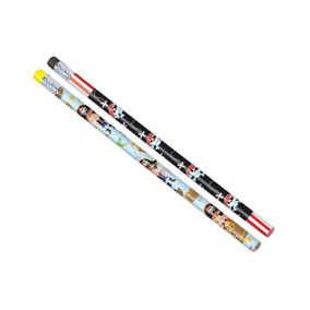 Amscan Pirate Pencil With Eraser (Pack of 2) Multicoloured (One Size)